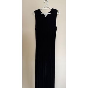 Coldwater Creek Travel Knit Maxi Dress (Black)